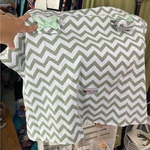 Baby car seat cover with soft minky fabric with Velcro